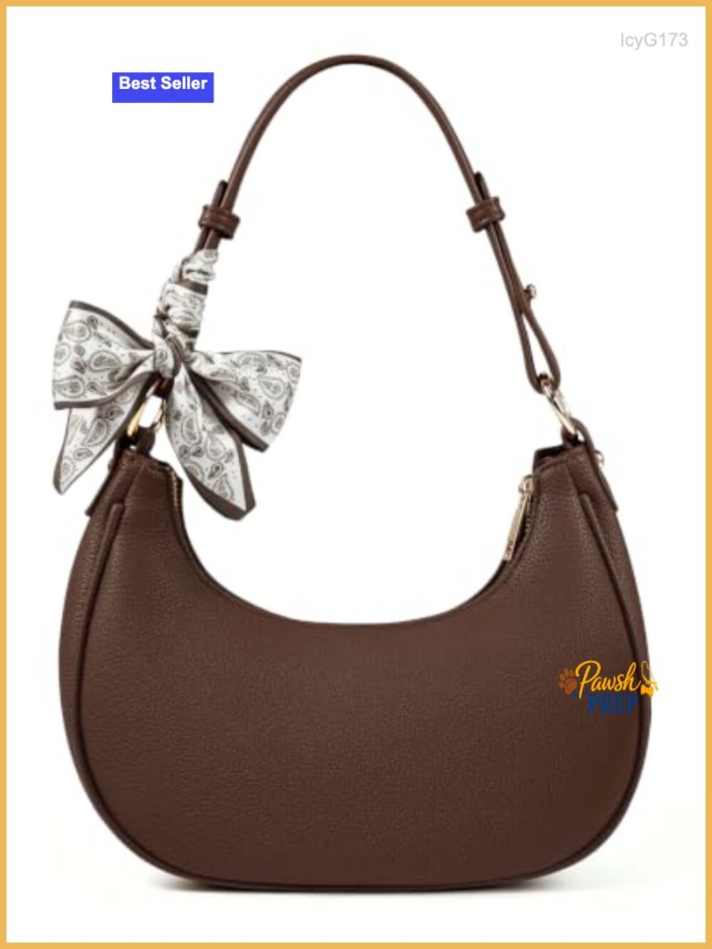 Women's Crescent Shoulder Bag Faux Leather Hobo Handbag